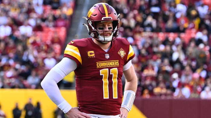 Injuries have plagued Carson Wentz throughout his career in Philadelphia, Indianapolis and Washington.